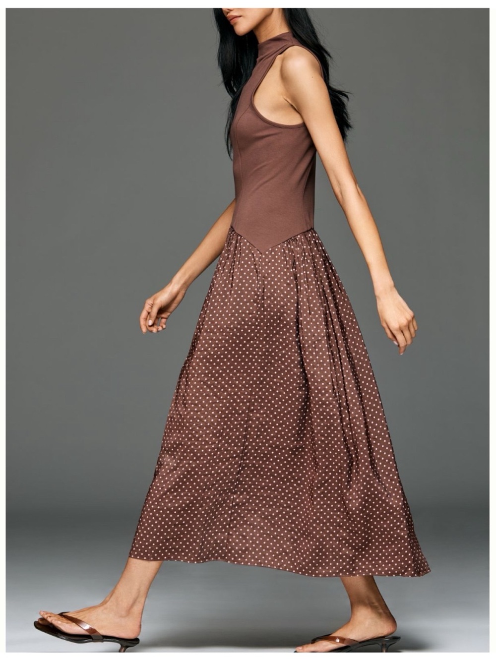 NWT Anthropologie Maeve Mariana Drop-Waist Maxi Dress, M - Picture 4 of 12